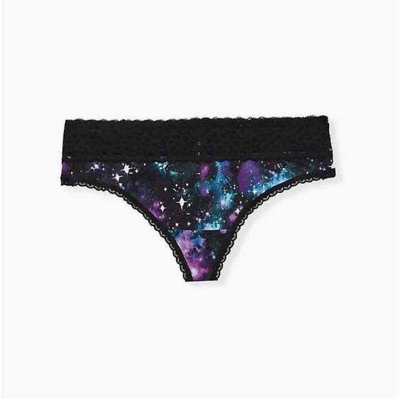NWT Torrid Galaxy Second Skin Wide Lace Thong Sz 3 - Picture 3 of 6